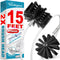 Sealegend 15 FEET Dryer Vent Cleaner Kit - Double Synthetic Brush Head with Drill Attachment for Easy Cleaning
