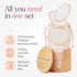 Reusable Cotton Rounds for Face - 20 Pack Soft Makeup Remover Pads with Washable Laundry Bag & Bamboo Holder, All Skin