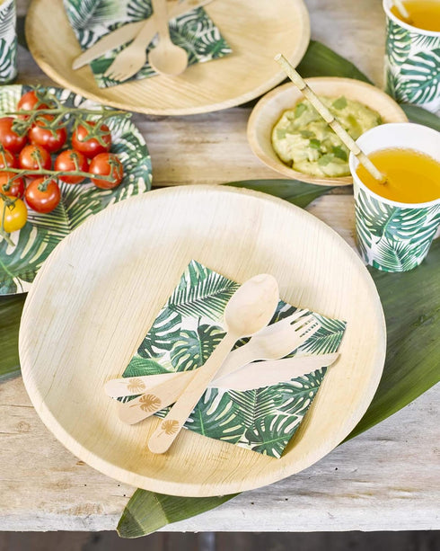 Talking Tables Tropical Fiesta Bamboo Paper Straws, Pack of 30, Biodegradable Eco-Friendly