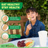 120 PCs Wooden Cutlery Set, 6.5" Compostable Utensils, Biodegradable Bamboo Utensils for Outdoor and Parties