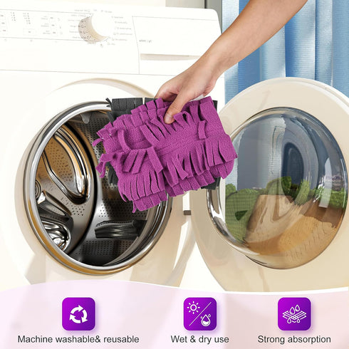 16 Pack Replacement Mop Pads | Compatible with Swiffer PowerMop | Washable Replacement Mop Refill Pads