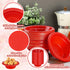 100 Pcs 12oz Red Disposable Plastic Bowls - Dessert Cups, Snack Bowls, Soup Bowls for Party Favor Picnic