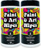 Paint & Art Wipes, Cleaner Epoxy Glue Stains Latex, Heavy Duty Cleaning Wipes for Plastic, Metal, Wood Surfaces (100