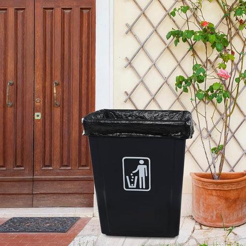 18 Gallon Large Black Trash Bags, 1 Roll/100 Counts