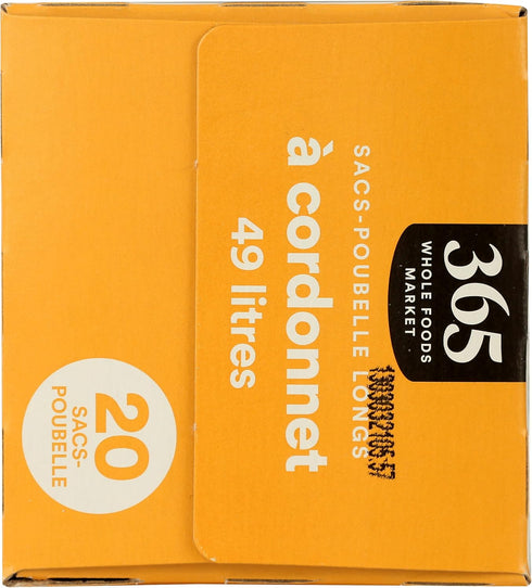 365 by Whole Foods Market, Tall Kitchen Drawstring Flextra Bag, 13Gl, 20 Count