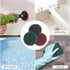 HARFINGTON 15pcs Drill Power Brush Scouring Pads, 5 inch Tile Scrubber, 150-240 Grit for Bathroom Kitchen Cleaning
