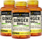 MASON NATURAL Whole Herb Ginger 500 mg - Healthy Circulation Support, 60 Capsules (Pack of 3)