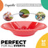 Exquisite Red 12 Oz Plastic Bowls Disposable Party Bowls - Red Large Soup Bowls For All Occasions With 50 Red Disposable Bowls Per Pack by Exquisite