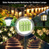 Hronn 12 Packs 1500mAh 1.2V AA Rechargeable Batteries,Double A Ni-MH Solar Battery for Solar Garden Lights,Path
