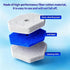 HJUHBDJ 80 Pack Disposable Toilet Wand Refills, High-Density Replacement Scrubber Heads, Bathroom Toilet Bowl Cleaning