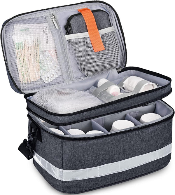Medication Organizer Storage Bag,Portable Pill Bottle Organizer with Hand or One Shoulder,Travel