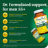 MegaFood Men's 55+ Advanced Multivitamin - Doctor-Formulated, Choline, Vitamin D, B12, 60 Tabs (30 Servings)
