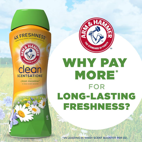 HAMMER 24 Oz ARM & Clean Scentsations In-Wash Scent Booster, Laundry Scent Booster Clean Meadow scent