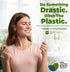 Unflavored Dental Floss Picks, Biodegradable Plastic Free Tooth Flosser for Adults & Kids, Natural Vegan