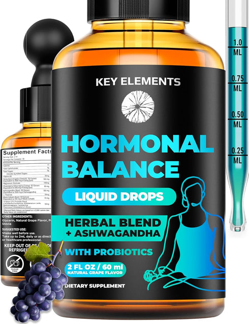 Liquid Hormone Balance Supplements for Women & PMS Relief - Menopause Support