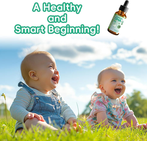 Nature's Nutra Vegetarian DHA, Premium Liquid DHA for Baby, Infant, Kids, Non-GMO, 2 Fl Oz