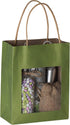 Hammont Gift Bags with Handles, 10 Pack Kraft Paper Bags, Small Gift Bags for Parties, Birthdays, Weddings (Green)