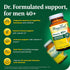 MegaFood Men's 40+ Advanced Multivitamin for Men, Dr-Formulated with Choline, Vitamin B, C, D, Zinc - 60 Tabs