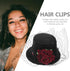 Small Top Hat Hair Clip, Black Veil Flower Decor for Masquerade and Halloween