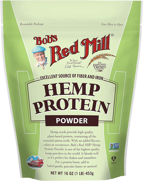 Bob's Red Mill Resealable Hemp Protein Powder - 16 Ounce (Pack of 3)