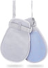 Medical Restraint Mittens with Ties, 2Pcs Restraint Gloves for Patients or Elderly, Anti Scratch Dementia Mitts, Grey