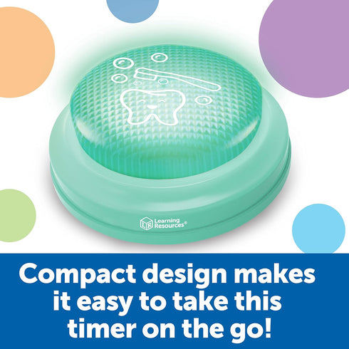 Learning Resources 2-Minute Toothbrushing Timer, 1 Piece, for Kids Dental Health, Toddler Timer for Bathroom Use