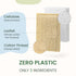 Pack 4 Natural Kitchen Sponges Eco-Friendly, Compostable Dish Sponges Loofah & Cellulose Scrubbers Plastic-Free