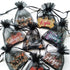 Organza Gift Bags 50 Pack, 4x6 inch Black Drawstrings for Baby Shower, Party Favors, Wedding