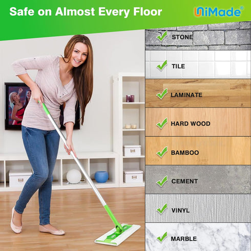 Dry Sweeping Cloths, 100 Count Dry Mop Refills for Swiffer Sweeper, Disposable Duster Refills