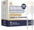 400 Count Heavy Duty Plastic Silverware Set - Clear Plastic Forks and Spoons, BPA Free Cutlery for All Occasions