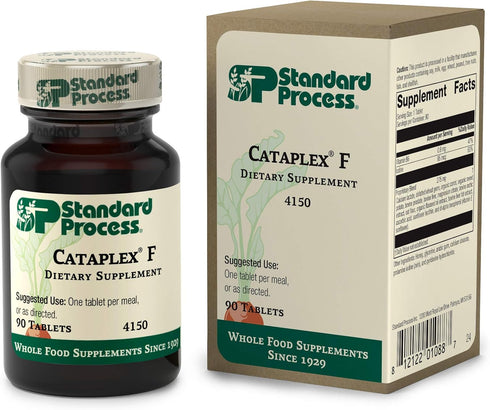 Standard Process Cataplex F, 90 Tablets - Whole Food Supplement for Thyroid Support & Skin Health