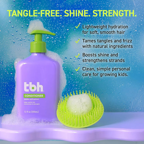 TBH Teen & Kids Conditioner, Lightweight Hydrating Hair Conditioner for All Hair Types - 12 oz