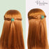 Parcelona French Classic Very Small Claw Clips Set of 3 for Girls Hair Accessories (Clear-White-Shadow Green)