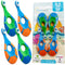 Trueocity Baby Toddler Toothbrush 4 Pack, Soft Bristles, Teething Finger Handle for 0-2 Years - BPA Free (Blue, Green,