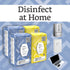 Amazon Brand - Solimo Disinfecting Wipes, Lemon & Fresh Air Scent, 320 Count, 4 Packs of 80