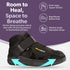BraceAbility Closed Toe Medical Walking Shoe, Lightweight Broken Toe Cast Boot, Fractured Foot Brace, Men or Women