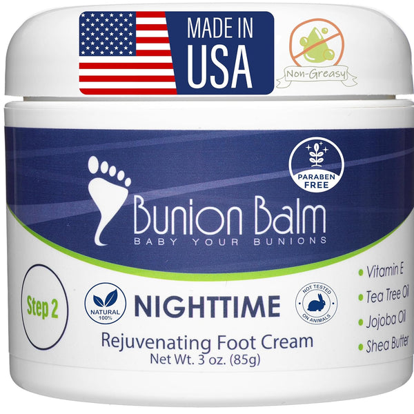 Soothing Bunion Balm Cream for Dry Cracked Feet, Hallux Valgus Care & Moisturizer for Massaging (Step 2 of 2-Step)