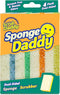 Scrub Daddy Sponge Daddy - 4 Count - Scratch-Free Multipurpose Kitchen & Dish Sponge - BPA Free Polymer Foam