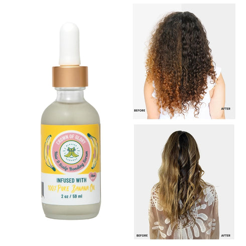 Hair & Scalp Bonding Serum - Repairs, Strengthens, Boosts Hair, Infused with Banana Oil for All Hair Types
