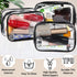 Weewooday 12 Pieces Clear Cosmetics Bag, PVC Zippered Toiletry Carry Pouch, Waterproof Makeup Bag - Small, Black