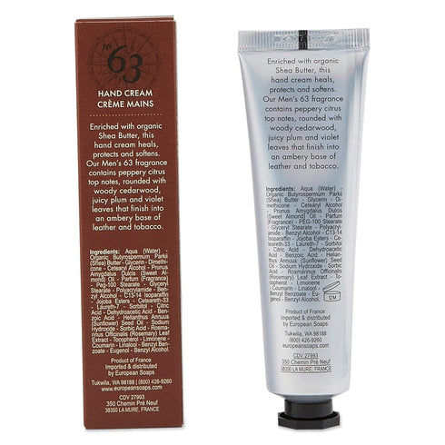 Pre de Provence No.63 Men's Collection Hand Cream