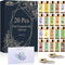 Pure Essential Oil Set - 20 Pcs for Oil Diffuser, Candle Making, Home, Skin Care, Aromatherapy - Tea Tree, Lavender,
