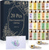 Pure Essential Oil Set - 20 Pcs for Oil Diffuser, Candle Making, Home, Skin Care, Aromatherapy - Tea Tree, Lavender,