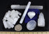 DANCING BEAR Selenite Protection Collection (22 pc Set): 12-15 Sticks (1.5-2”), Palm Stone, Heart, Tower, 8" Stick,