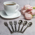 Premium Mini Disposable Silver Plastic Spoons and Forks Set, 40 Piece Bundle for Dessert and Appetizers, Tiny Cocktail