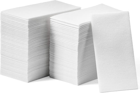 50-Pack Lintext Disposable Linen-Feel Guest Towels, 12" x 17", Soft and Absorbent Paper Napkin