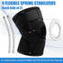 NEENCA Knee Brace for Knee Pain, Adjustable Support with Patella Gel Pad & Side Spring Stabilizers for Arthritis Relief
