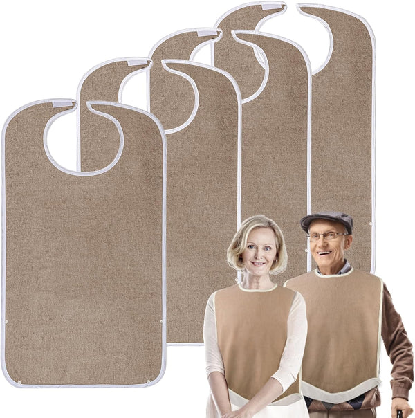 Pozico Adult Bibs for Eating Women/Men/elderly Washable,Waterproof, Clothing Protectors & Adult Bibs