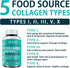 Only The Best Multi Collagen Peptides Capsules - 5X Absorption Hydrolyzed Collagen Supplement for Hair, Skin, Nails,