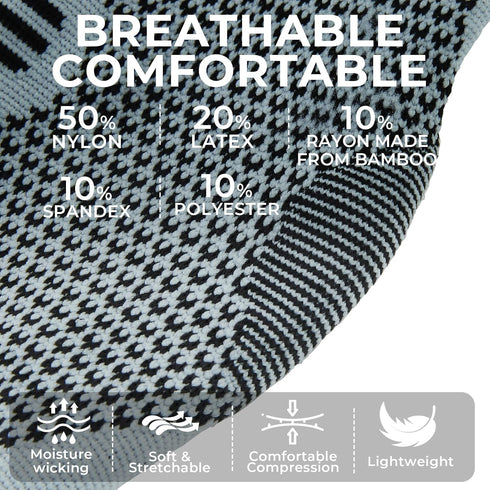 NeoTech Care Ankle Support Brace - Breathable, Right or Left, Men & Women (Gray, Size XS, 1 Unit)
